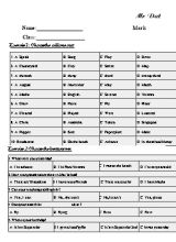 Đề ôn tập kiểm tra học kì I Tiếng anh lớp 4